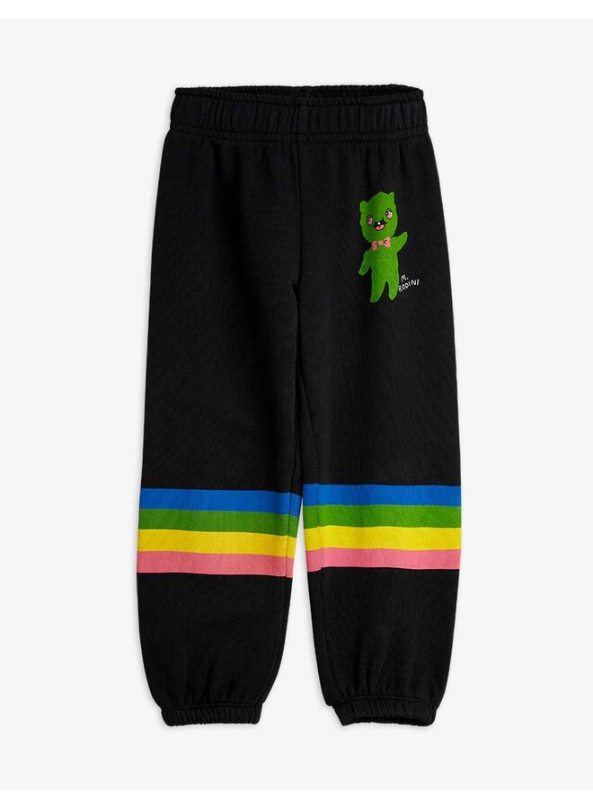 Mini rodini alien stripe sweatpants black