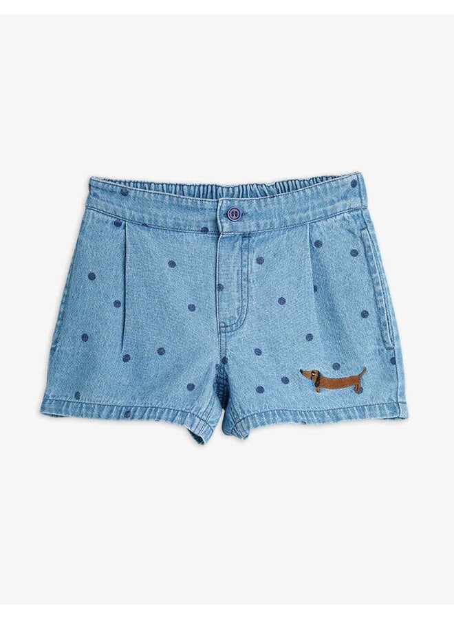 Mini rodini denim dots shorts blue