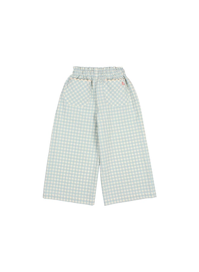 Búho gingham pants aqua
