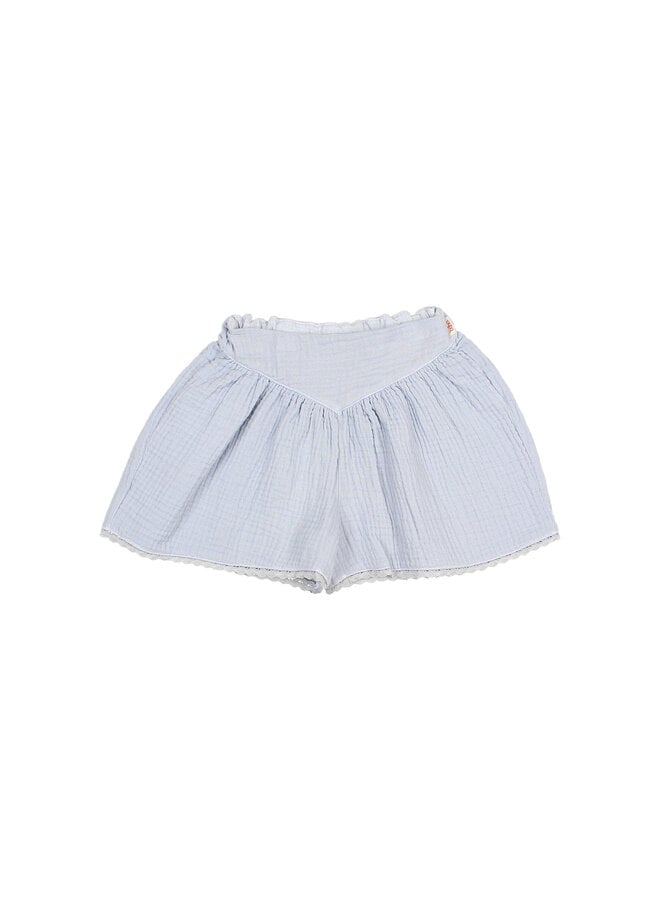 Búho muslin shorts sky blue