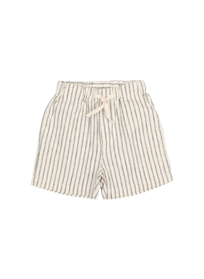 Búho linen stripes bermuda