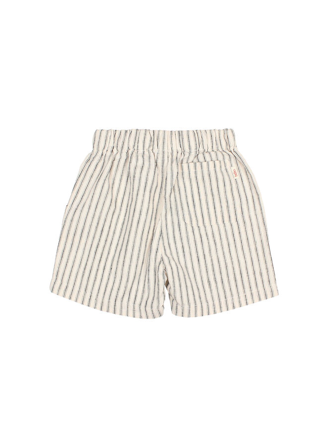 Búho linen stripes bermuda
