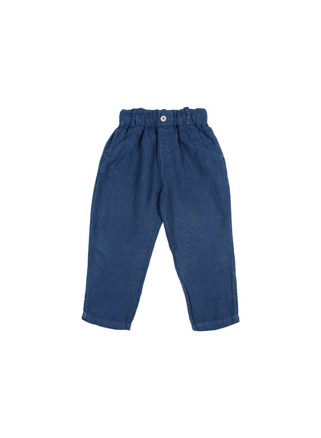 Búho linen pants navy