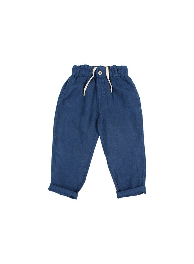 Búho linen pants navy