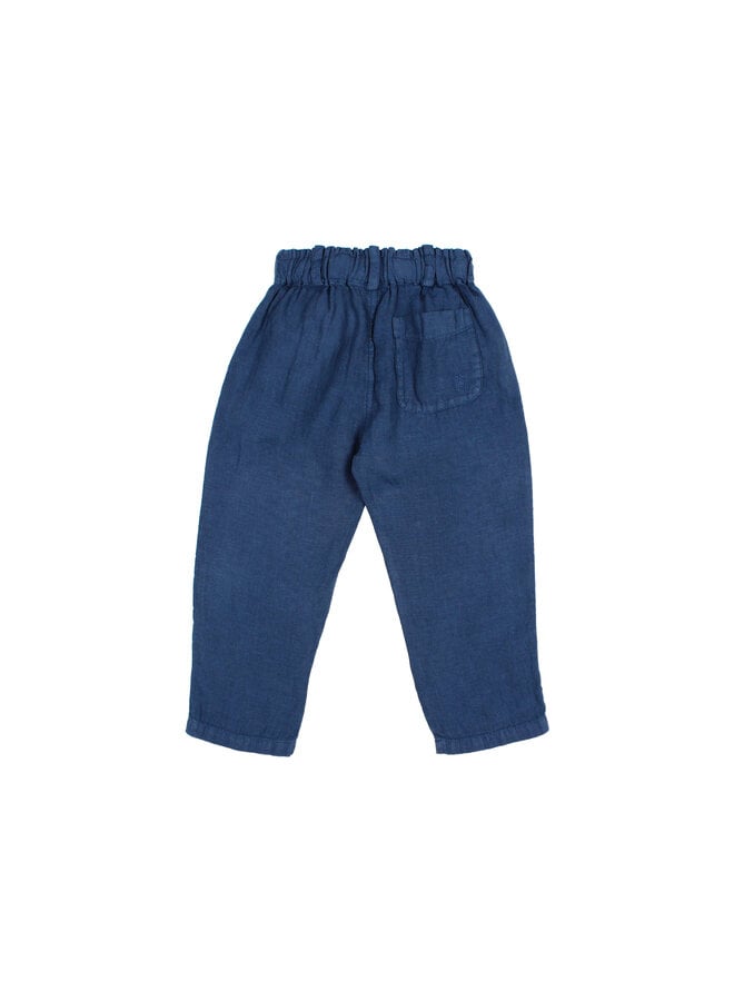 Búho linen pants navy
