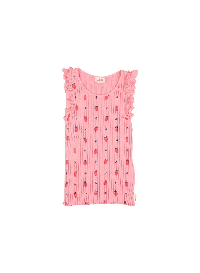 Búho strawberry t-shirt sugar pink
