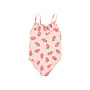 Búho strawberry maillot swimsuit cream pink