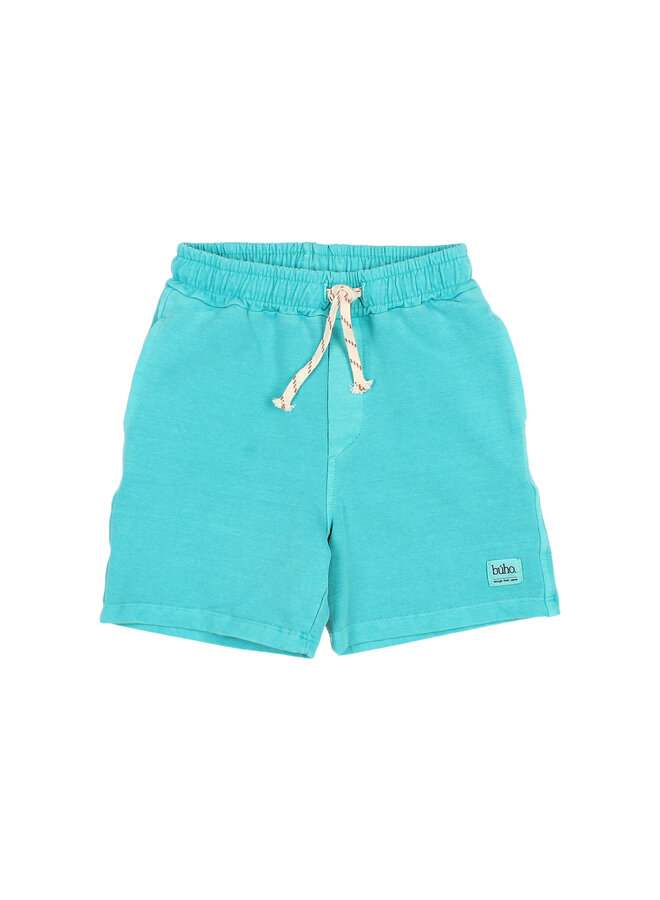 Búho fleece bermuda jogger emerald