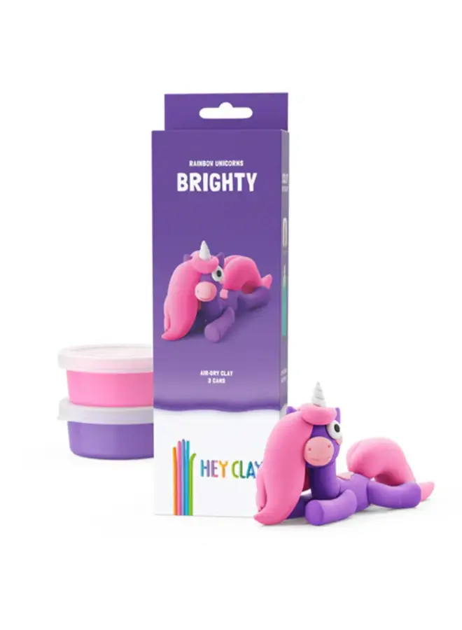 Hey clay rainbow unicorn brighty
