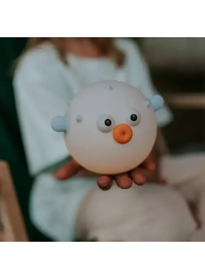 Mary's led lamp blow fish blue