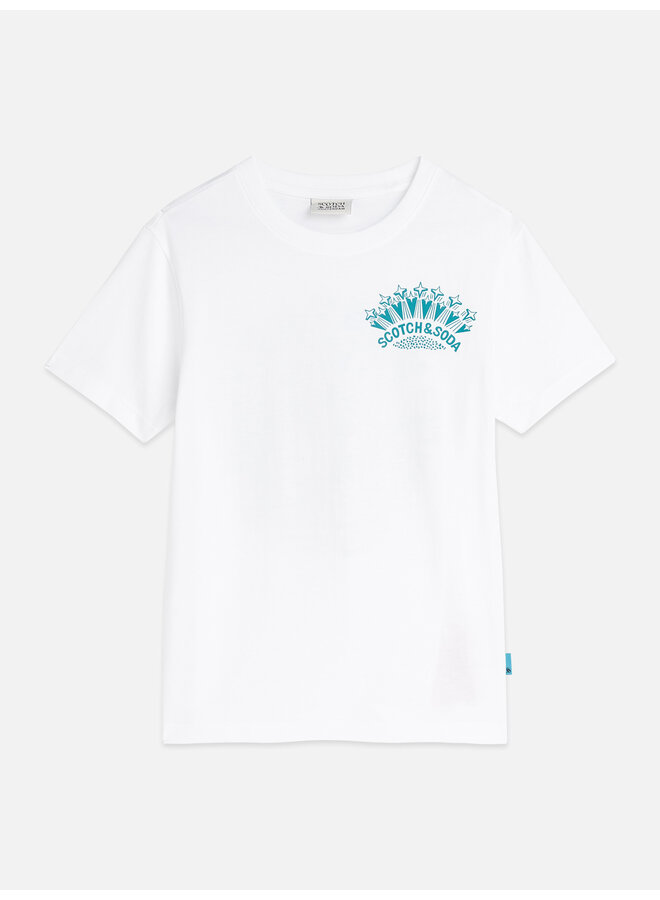 S&S frontand back regular fit tshirt bright white