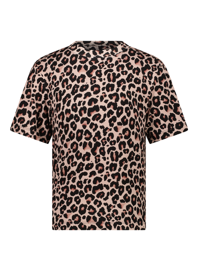 Cars lyric t-shirt leopard brown
