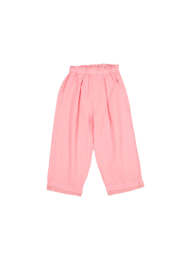 Búho cotton lace pants sugar pink