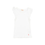 Búho rib ruffle t-shirt white