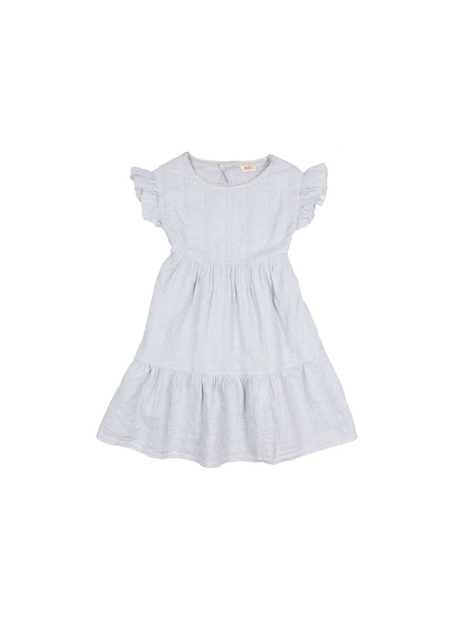 Búho chic lurex dress sky blue