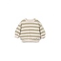 Play up striped jersey sweater texture