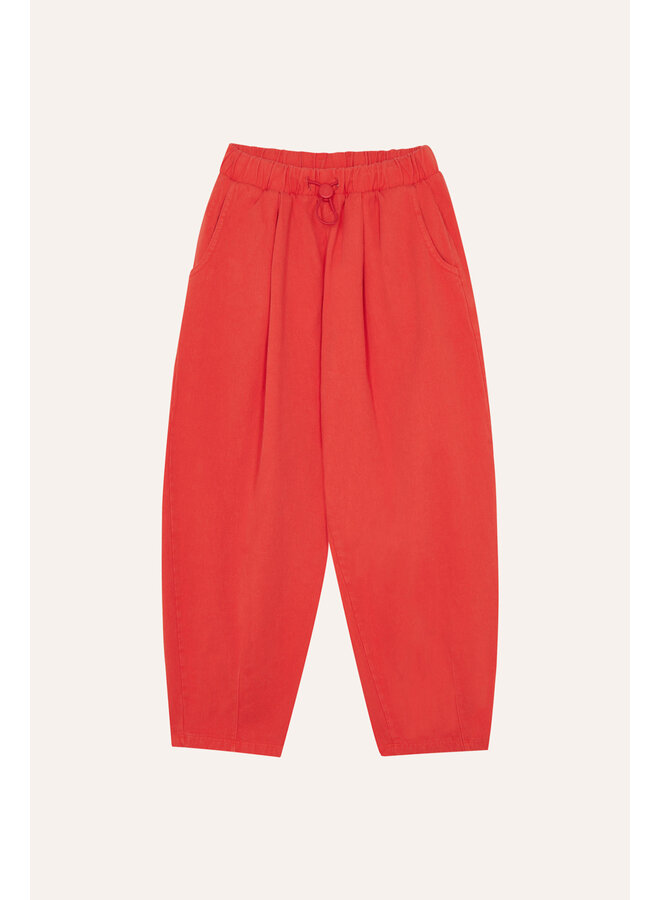 The campamento red washed trousers