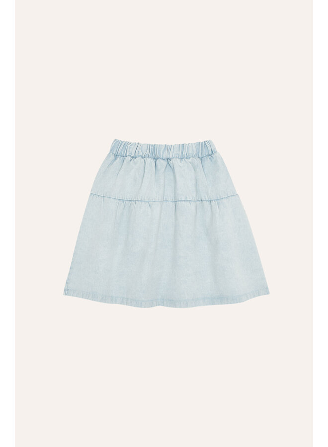 The campamento light blue denim skirt