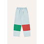 The campamento bicolor patches denim trousers