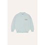 The campamento zipped sweatshirt light blue