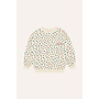 The campamento small flowers allover sweatshirt ecru