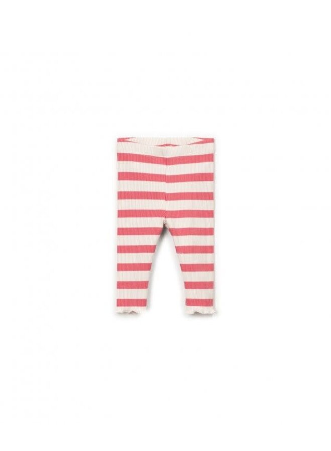 Play up striped rib leggings stitch
