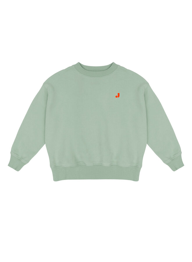 Jenest happy bird sweater sage green