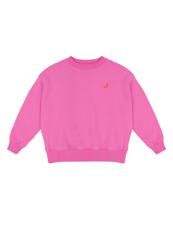 Jenest happy bird sweater fuchsia pink
