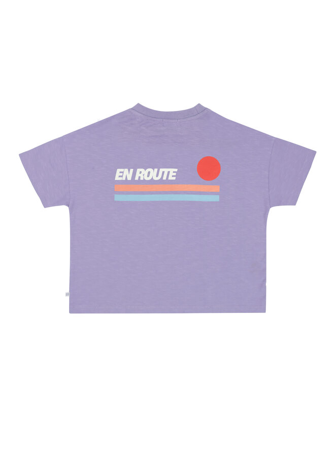Jenest ben oversized t-shirt lavender purple