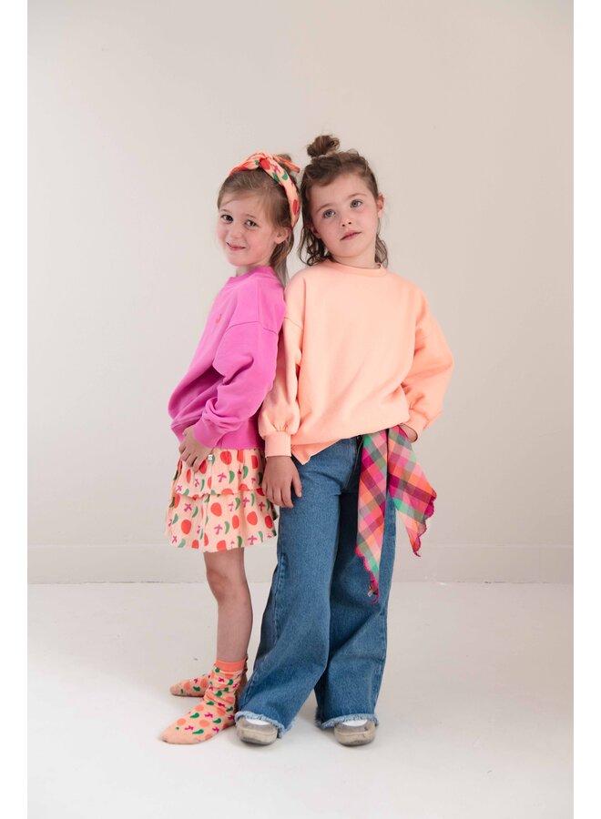 Jenest happy bird sweater fuchsia pink