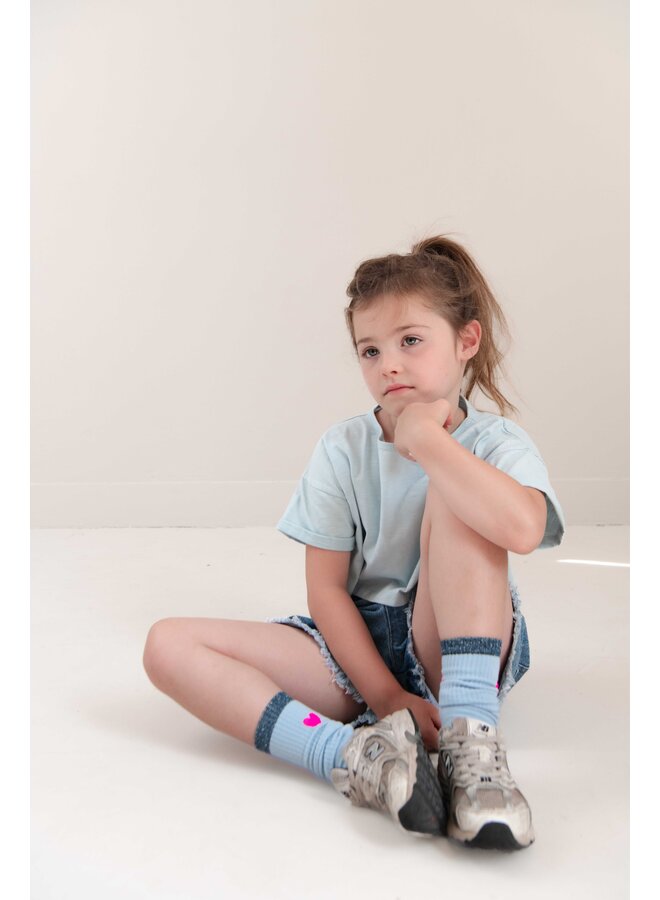 Jenest fancy sport socks waterblue