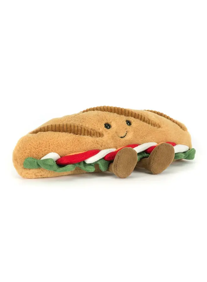 Jellycat amuseables caprese baguette