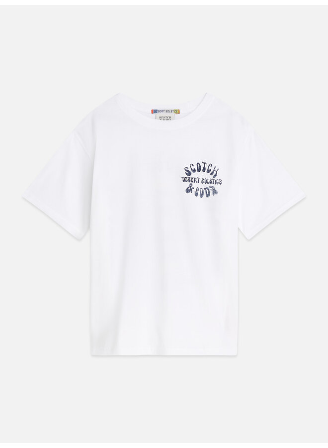 S&S front and back artwork relaxed fit t-shirt bright white