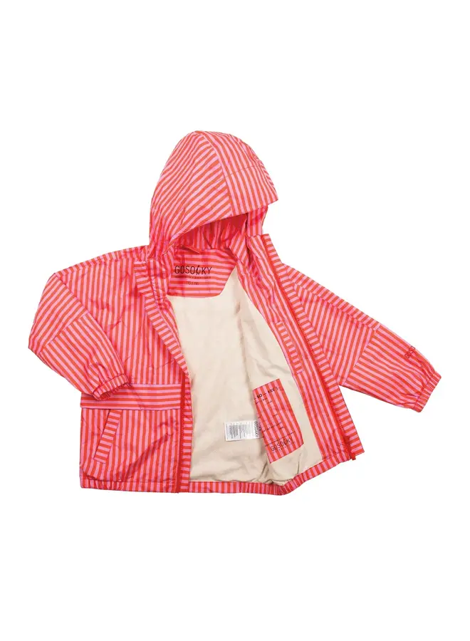Gosoaky the lion waterproof jacket candy stripes