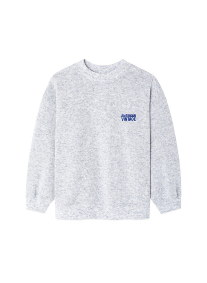 American vintage evona sweater gris clair