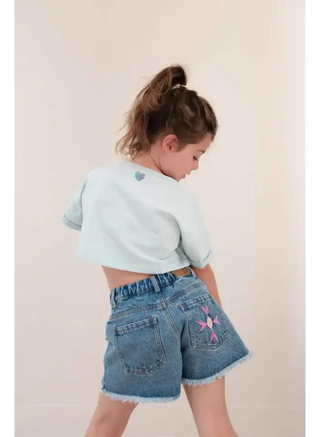 Jenest lilou denim shorts medium wash