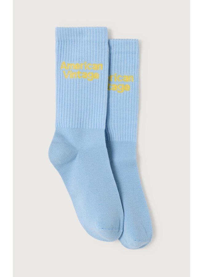 American vintage clypsun socks bleu ciel