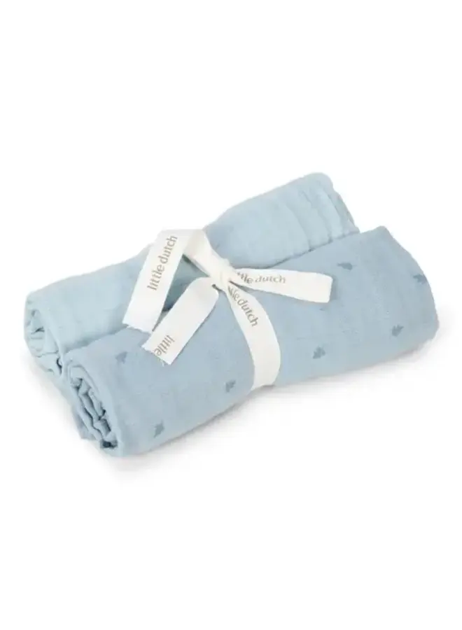 Little dutch swaddle denim blue
