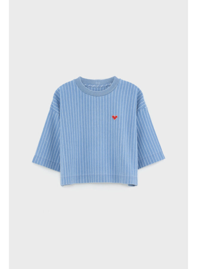 Bellerose athan t-shirt blue bonnet