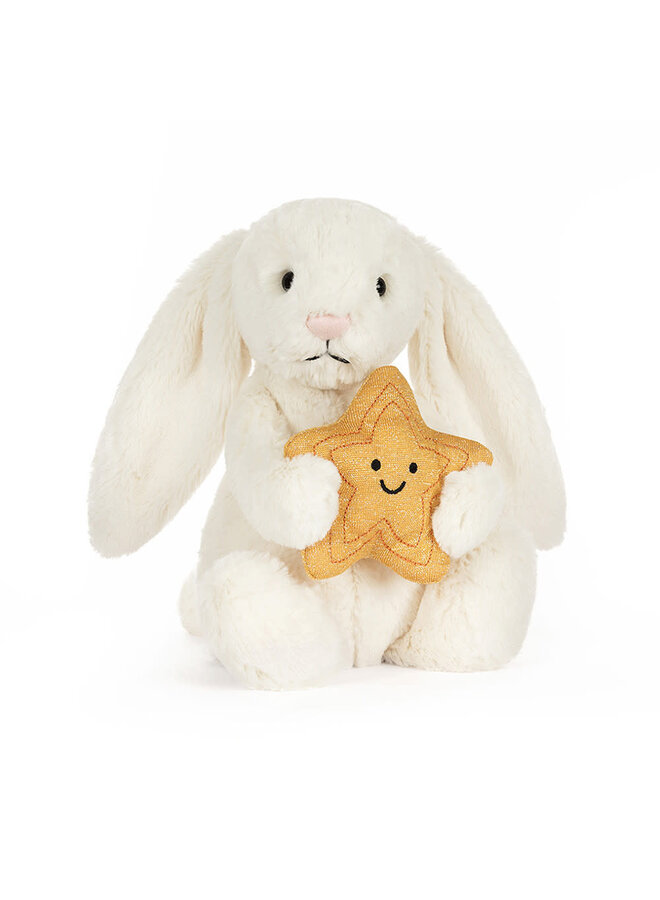 Jellycat cream bunny with star