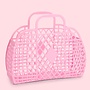 Sun jellies retro basket large bubblegum pink