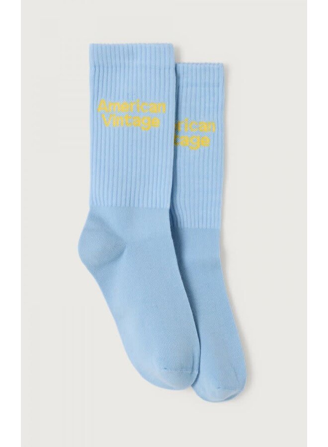American vintage clypsun socks bleu ciel