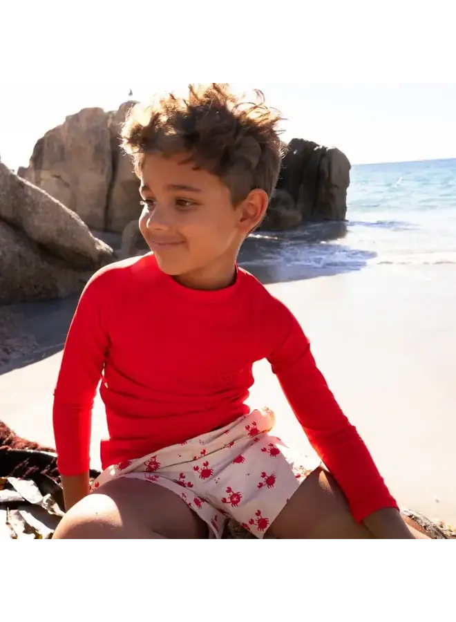 Swim essentials swim UV t-shirt red/crabby