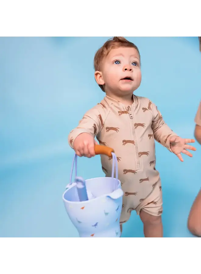 Swim essentials UV swimsuit boys beige roamer