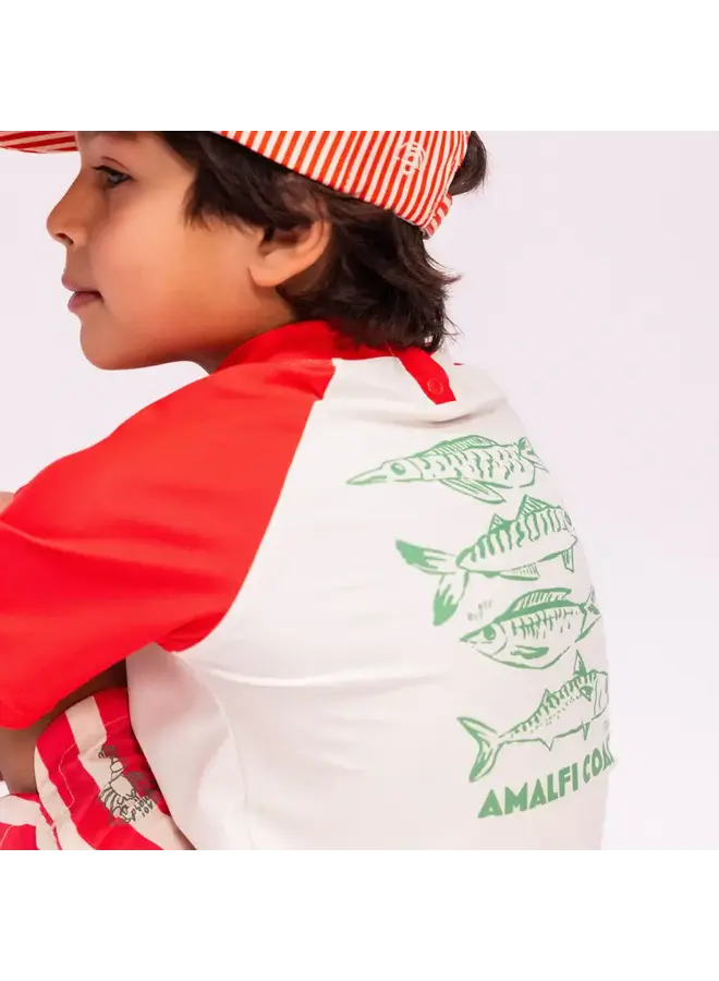 Swim essentials Swim t-shirt UV red catch of the day