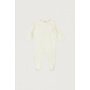 Gray label newborn suit with snaps cream