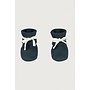 Gray label baby booties blue grey