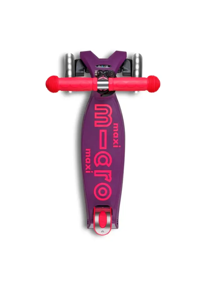 Micro step maxi deluxe inklapbaar LED paars/roze neon