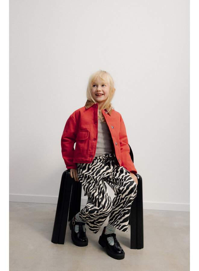 The new society logo jogging zebra print