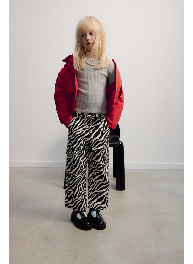 The new society logo jogging zebra print